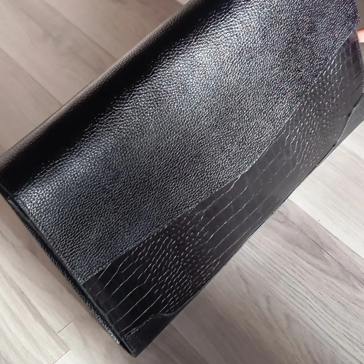 کیف فولدر چرم طبیعی دستی اسپرت مشکی اداری کلاسیک