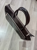 کیف اداری دسته دار اسپرت قهوه ای سوخته طرح لیزارد